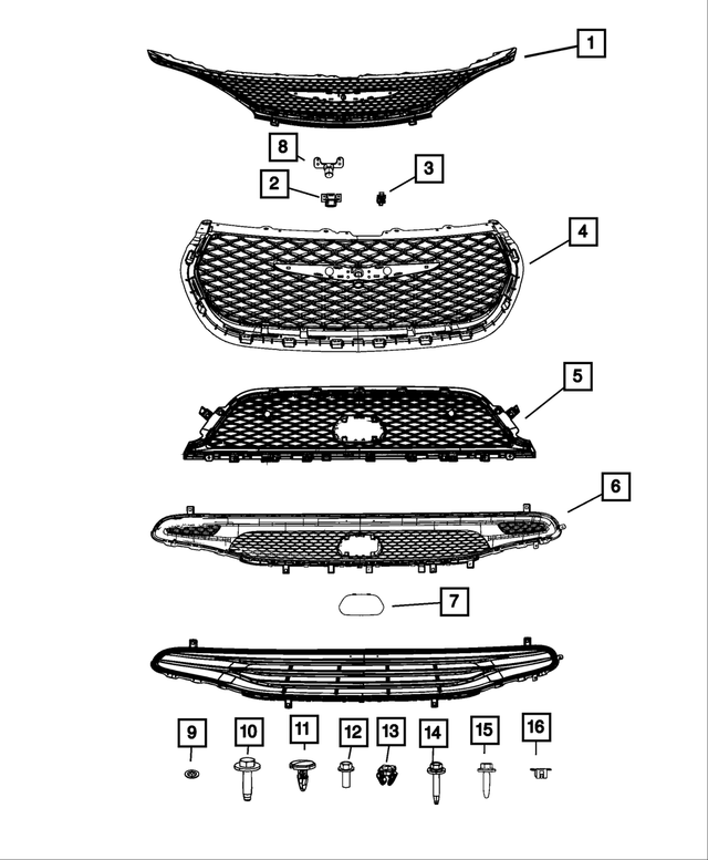 Genuine OEM Mopar Push Pin (6508863AA) X1