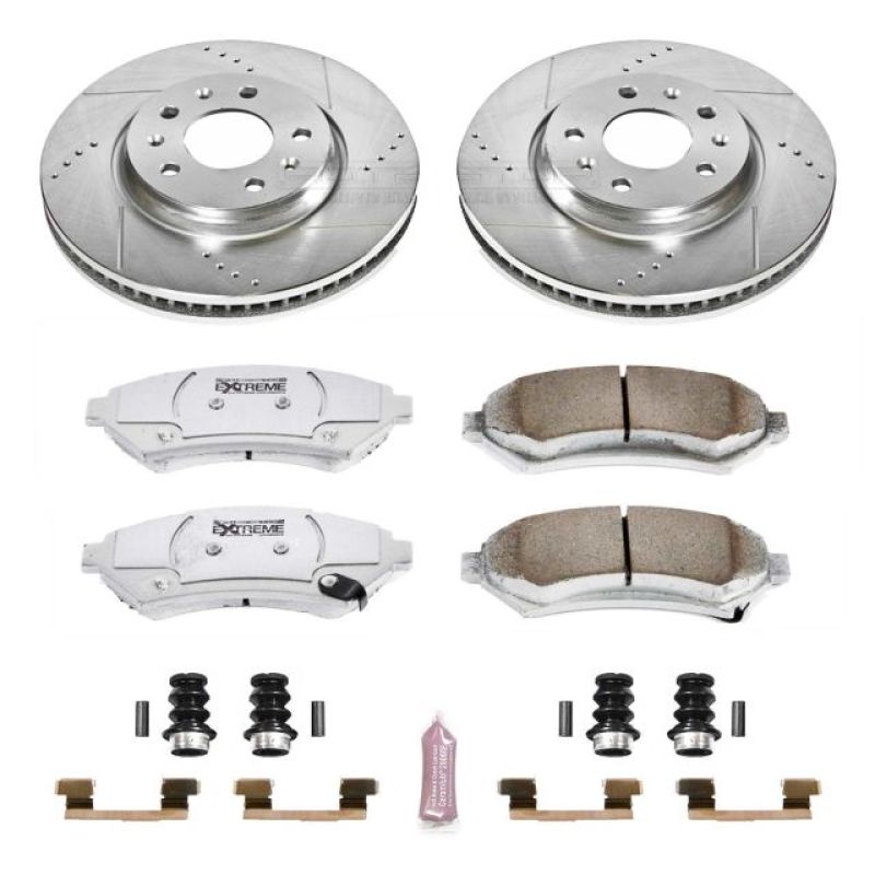 Power Stop 2004 Cadillac Seville Front Z26 Street Warrior Brake Kit PowerStop