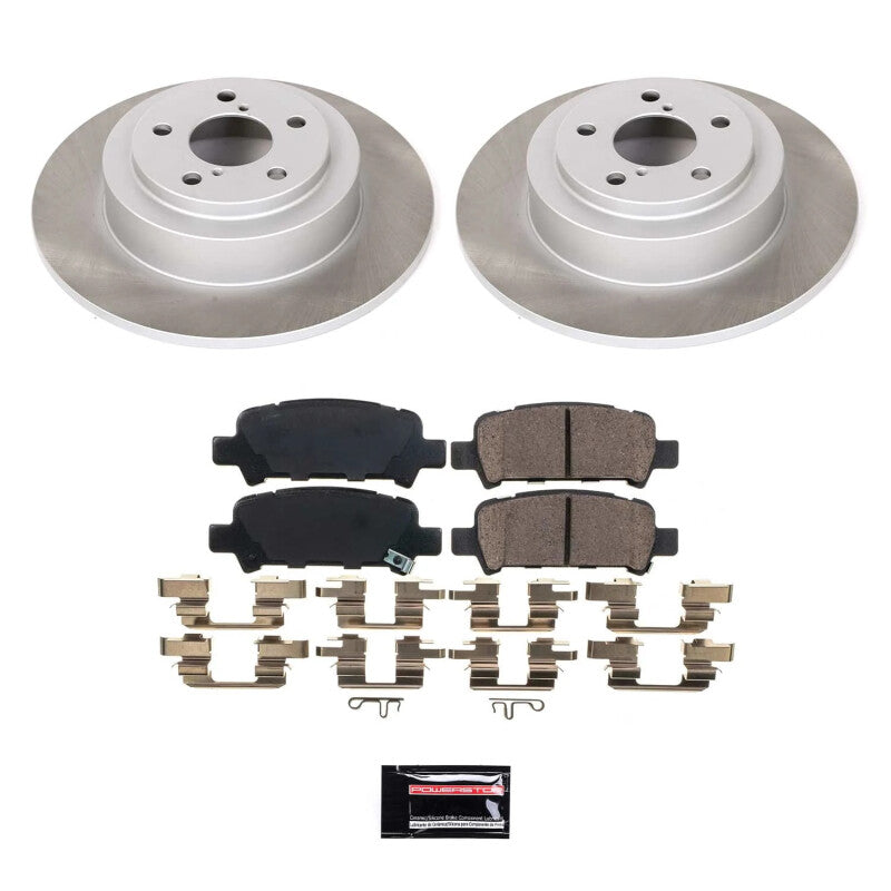 Power Stop 00-04 Subaru Outback Rear Semi-Coated Rotor Kit PowerStop