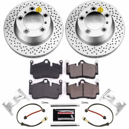 Power Stop 05-12 Porsche Boxster Rear Z23 Evolution Sport Coated Brake Kit PowerStop