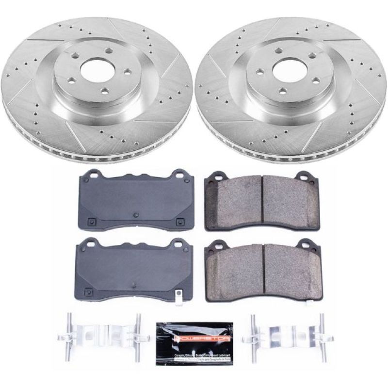 Power Stop 16-18 Ford Focus Front Z23 Evolution Sport Brake Kit PowerStop