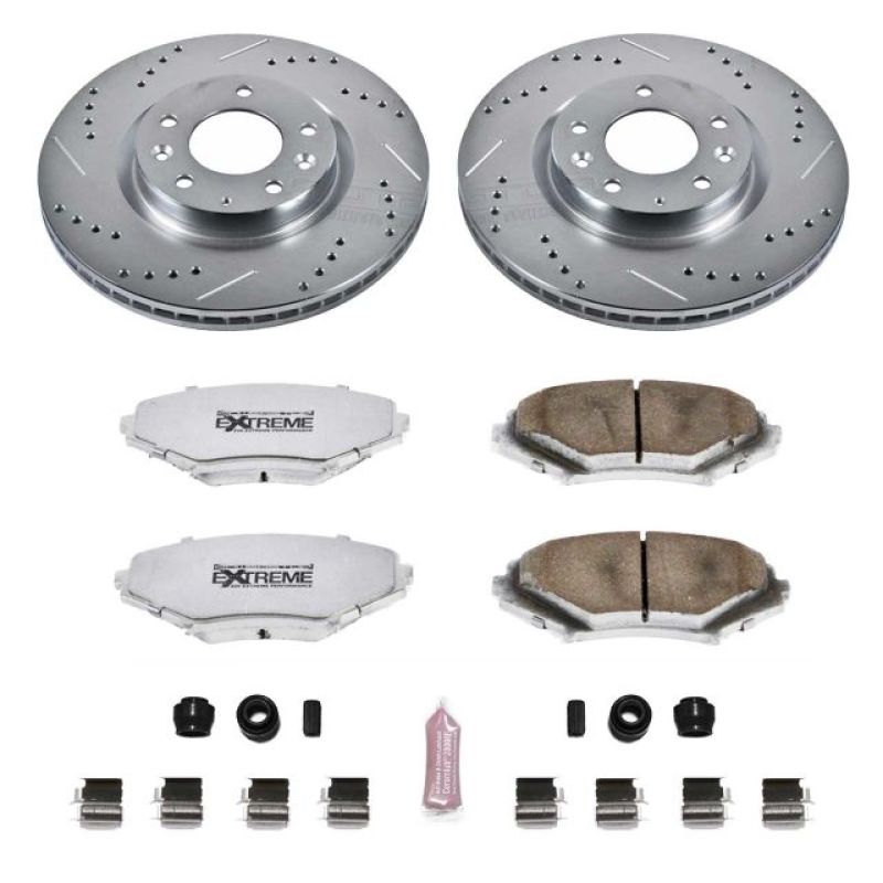 Power Stop 04-08 Mazda RX-8 Front Z26 Street Warrior Brake Kit PowerStop