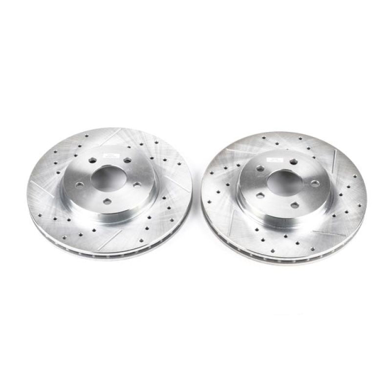 Power Stop 02-08 Jaguar X-Type Front Evolution Drilled & Slotted Rotors - Pair PowerStop