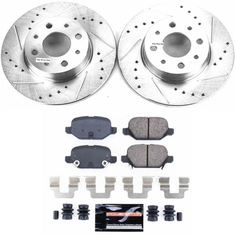 Power Stop 13-18 Fiat 500 Rear Z23 Evolution Sport Brake Kit PowerStop