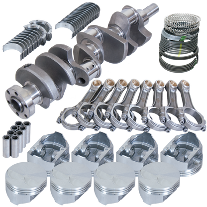 Eagle Ford 289/302 3.400in Crank 5.400in I-Beam Rods -5cc Flat Top 4.000in Pistons Rotating Assembly