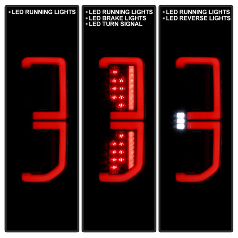 Spyder 21-23 Ford Bronco Factory LED Model LED Tail Lights (ALT-YD-FB21-LED-BK) SPYDER