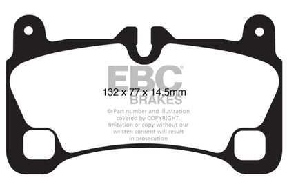 EBC YellowStuff Rear Brake Pads - DP41836R EBC