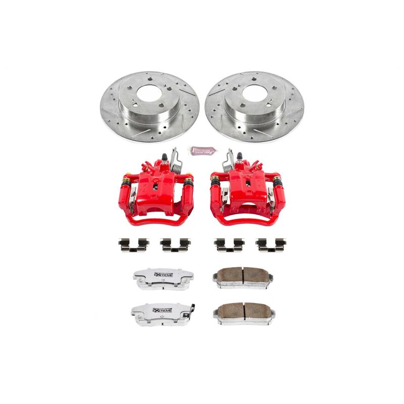 Power Stop 2001 Infiniti I30 Rear Z26 Street Warrior Brake Kit w/Calipers PowerStop