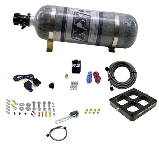 Nitrous Express Dry, Single Entry Billet Crossbar Plate System, 100-500 HP (4500 Flange) - 66147-12