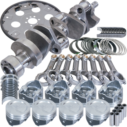 Eagle Chevy LT1350 1Pc 3.750in Crank 5.700in I-Beam Rods 4.040in Pistons 168 Tooth FP Bal Assembly