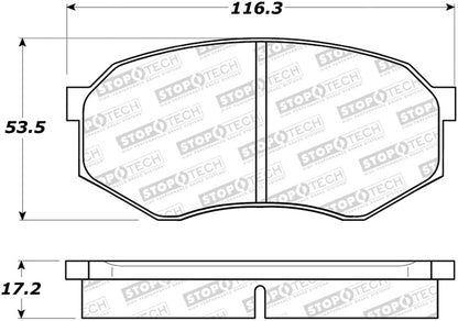 StopTech Premium Ceramic Brake Pads - 308.04330 Stoptech