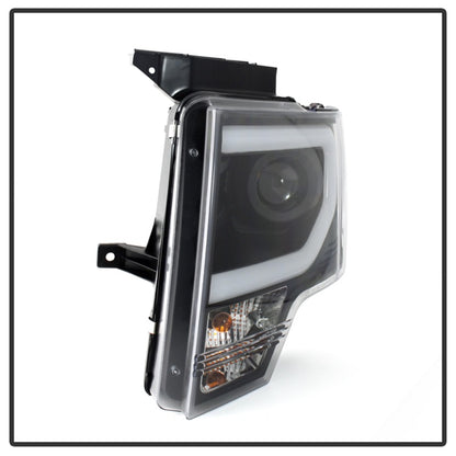 Spyder Ford F150 13-14 Projector Fctry Xenon Model- Light Bar DRL Blk PRO-YD-FF15013-LBDRL-HID-BK SPYDER