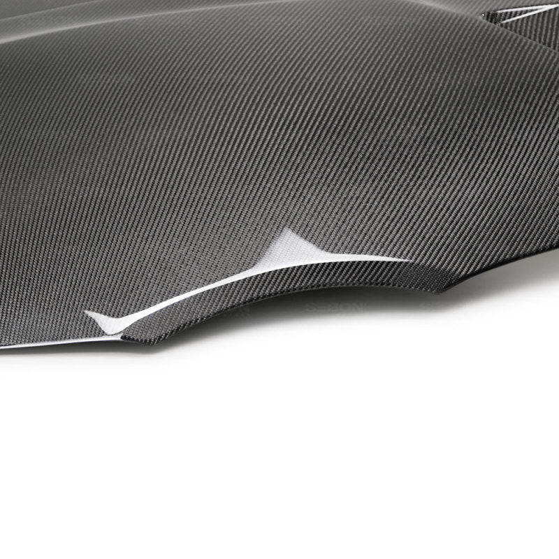 Seibon TSII-style double sided carbon fiber hood for 2020-2023 Toyota Supra - HD20TYSUP-TSII-DS