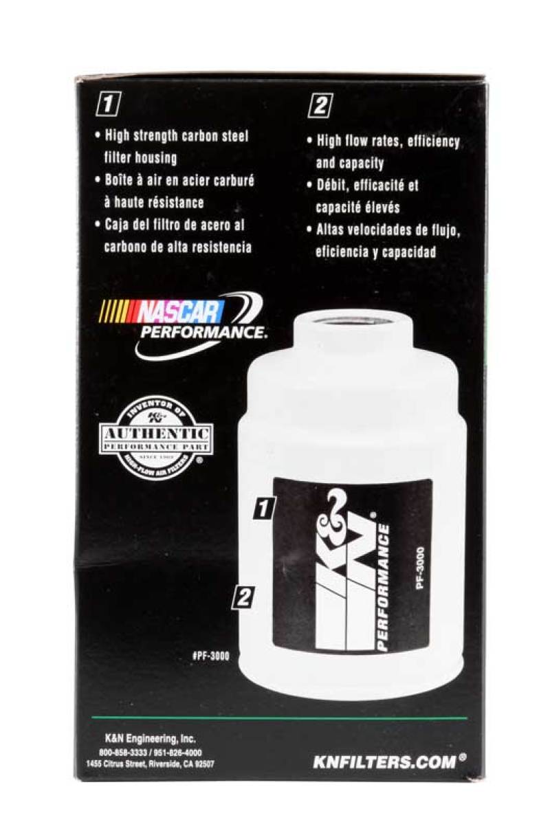 K&N Cellulose Media Fuel Filter 3.5in OD x 6.281in L K&N Engineering