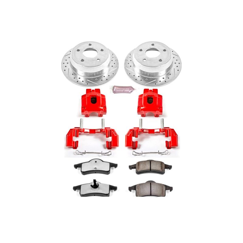 Power Stop 99-04 Jeep Grand Cherokee Rear Z36 Truck & Tow Brake Kit w/Calipers PowerStop