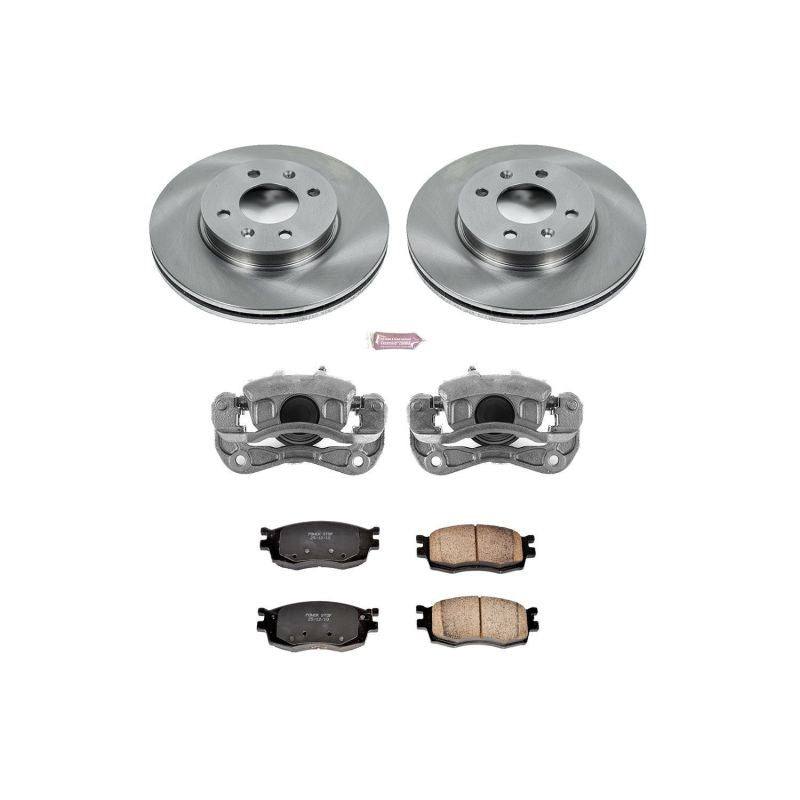 Power Stop 06-11 Hyundai Accent Front Autospecialty Brake Kit w/Calipers PowerStop