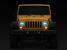 Load image into Gallery viewer, Raxiom 97-18 Jeep Wrangler TJ &amp; JK Axial 7-In LED Headlights w/ DRL- Chrome Housing (Clear Lens)