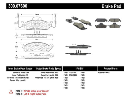 StopTech Performance Brake Pads Stoptech