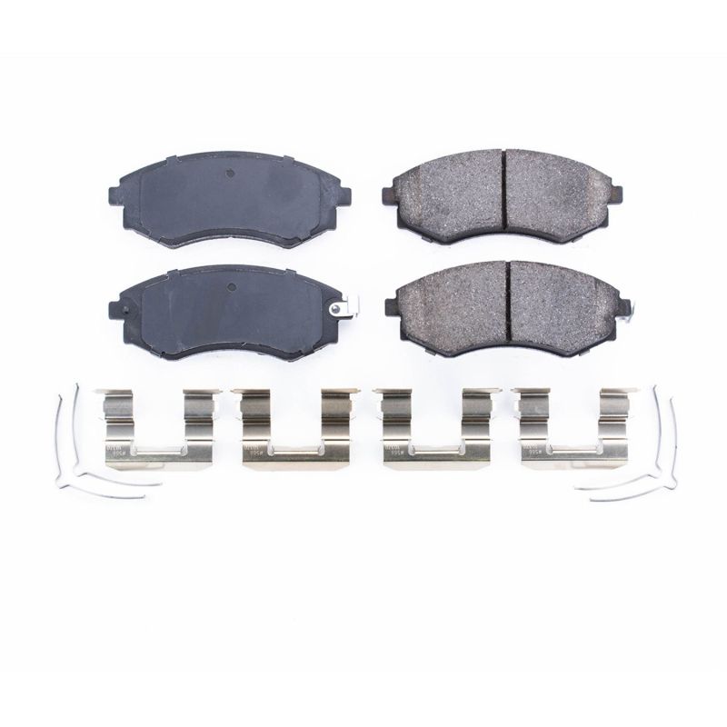 Power Stop 92-01 Hyundai Elantra Front Z17 Evolution Ceramic Brake Pads w/Hardware PowerStop