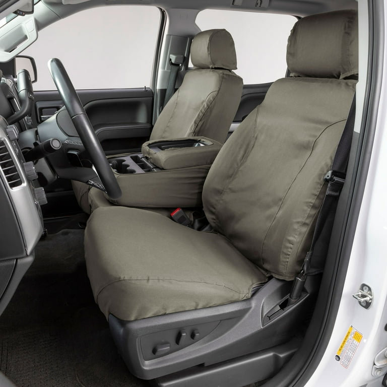 Covercraft 19-24 Dodge Ram 1500 Polycotton SeatSaver Custom Second Row Seat Covers - Misty Grey