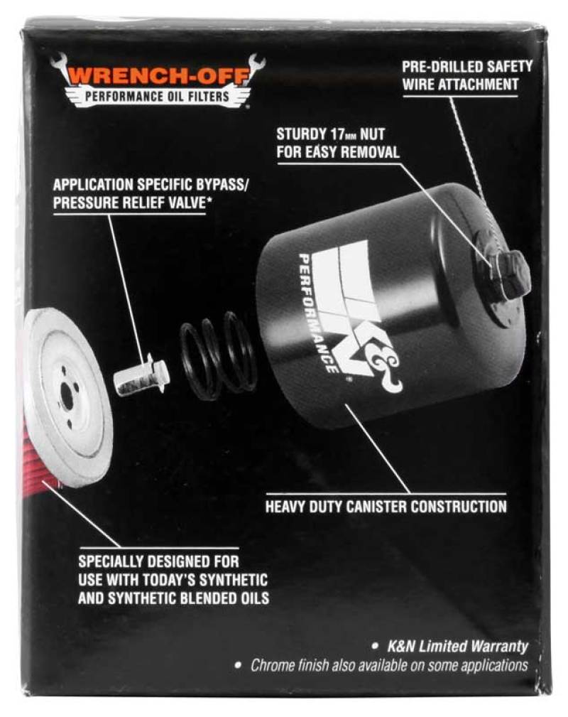 K&N Honda / Kawasaki / Yamaha / Polaris / Victory 2.688in OD x 3.344in H Oil Filter K&N Engineering