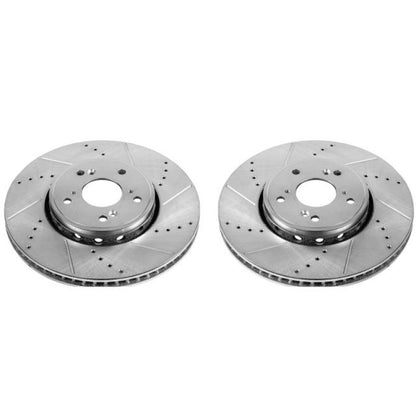 Power Stop 2016 Acura ILX Front Evolution Drilled & Slotted Rotors - Pair PowerStop
