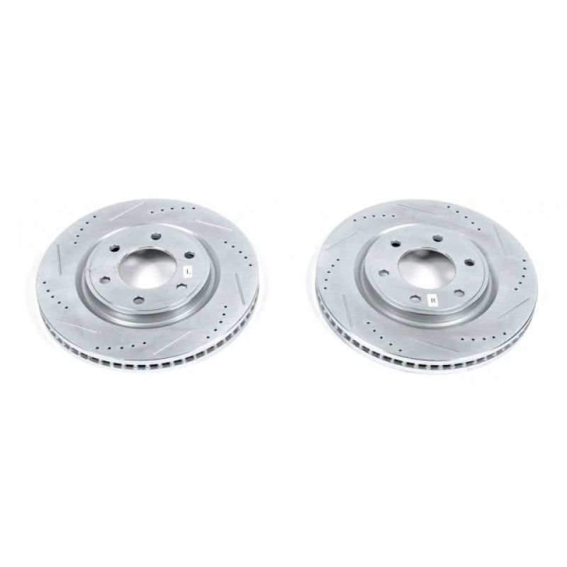 Power Stop 11-13 Infiniti QX56 Front Evolution Drilled & Slotted Rotors - Pair PowerStop