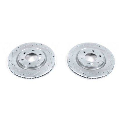 Power Stop 11-13 Infiniti QX56 Front Evolution Drilled & Slotted Rotors - Pair PowerStop
