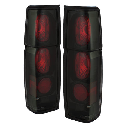 Spyder Nissan Hardbody 86-97 Euro Style Tail Lights Black Smoke ALT-YD-NH86-BSM SPYDER