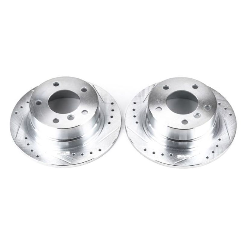 Power Stop 95-99 BMW 318ti Rear Evolution Drilled & Slotted Rotors - Pair PowerStop