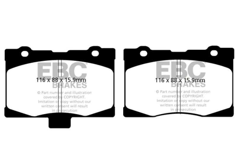 EBC Ultimax2 Front Brake Pads - UD1091 EBC