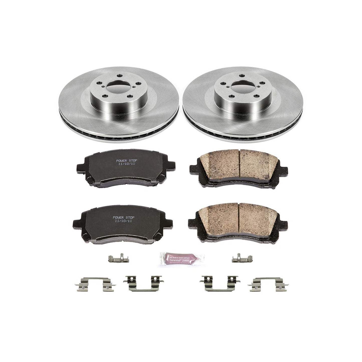 Power Stop 02-03 Subaru Impreza Front & Rear Z17 Evolution Geomet Coated Brake Kit