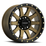 Raceline 934BZ Clutch 20x10in / 6x139.7 BP / -19mm Offset / 106.1mm Bore - Bronze Wheel