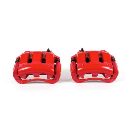 Power Stop 11-14 Ford Mustang Front Red Calipers w/Brackets - Pair PowerStop