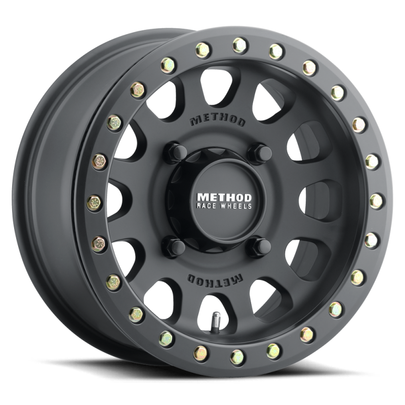 Method MR401 UTV Beadlock 15x7 5+2/+38mm Offset 4x156 132mm CB Matte Black w/BH-H24100 Wheel