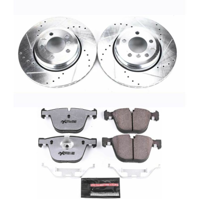 Power Stop 02-05 BMW 745i Rear Z26 Street Warrior Brake Kit PowerStop