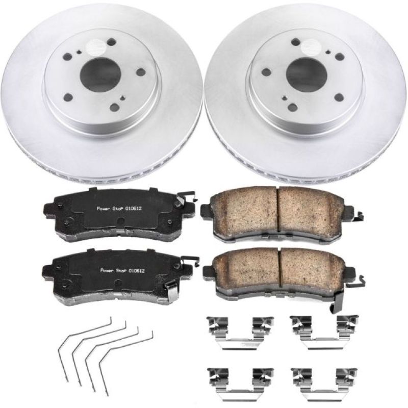 Power Stop 15-18 Subaru Legacy Front Z17 Evolution Geomet Coated Brake Kit PowerStop