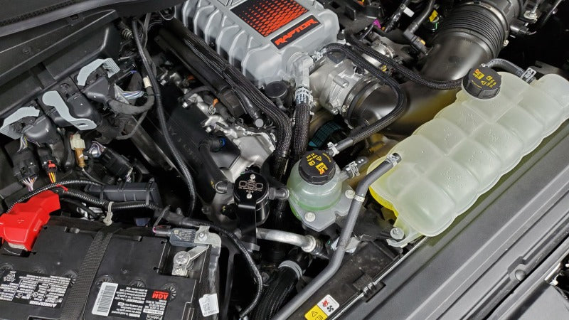 J&L 23-25 Ford F-150 Raptor R Oil Separator 3.0 Passenger Side - Black Anodized J&L