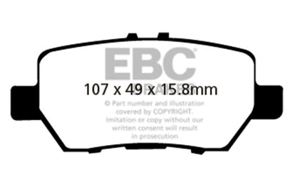EBC GreenStuff Rear Brake Pads - DP21736 EBC