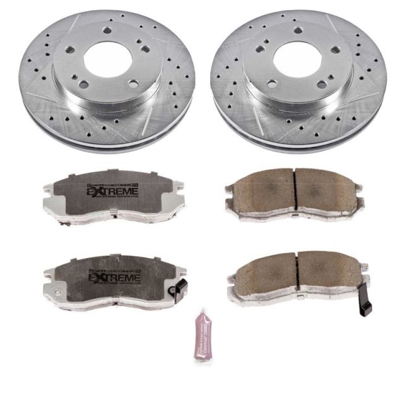Power Stop 95-05 Chrysler Sebring Front Z26 Street Warrior Brake Kit PowerStop