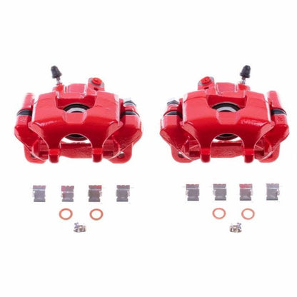 Power Stop 05-10 Scion tC Rear Red Calipers w/Brackets - Pair PowerStop