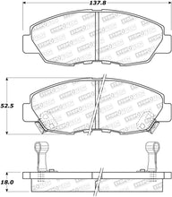 Load image into Gallery viewer, StopTech Premium Ceramic Brake Pads - 308.04650