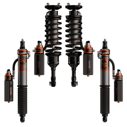 Fox 24-26 Toyota Land Cruiser 3.2 Factory Race Live Valve Front & Rear Coilovers (2-3in F / 0-2in R)