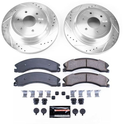 Power Stop 16-18 Nissan Titan XD Rear Z23 Evolution Sport Brake Kit PowerStop