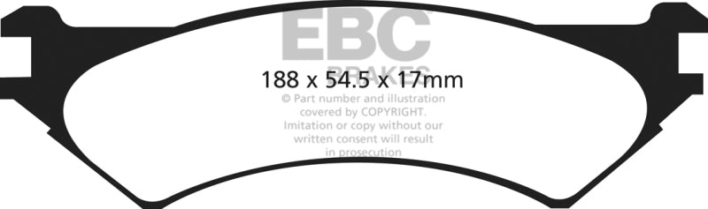 EBC YellowStuff Rear Brake Pads - DP41787R EBC