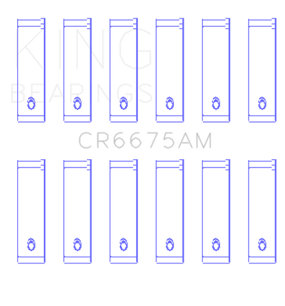 King Engine Bearings Chrysler 3.3/3.8 V6 (Size +0.25mm) Connecting Rod Bearing Set King Engine Bearings