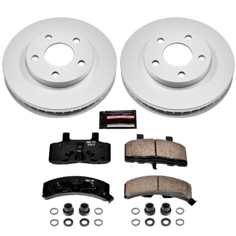 Power Stop 91-93 Cadillac Commercial Chassis Front Z17 Evolution Geomet Coated Brake Kit PowerStop