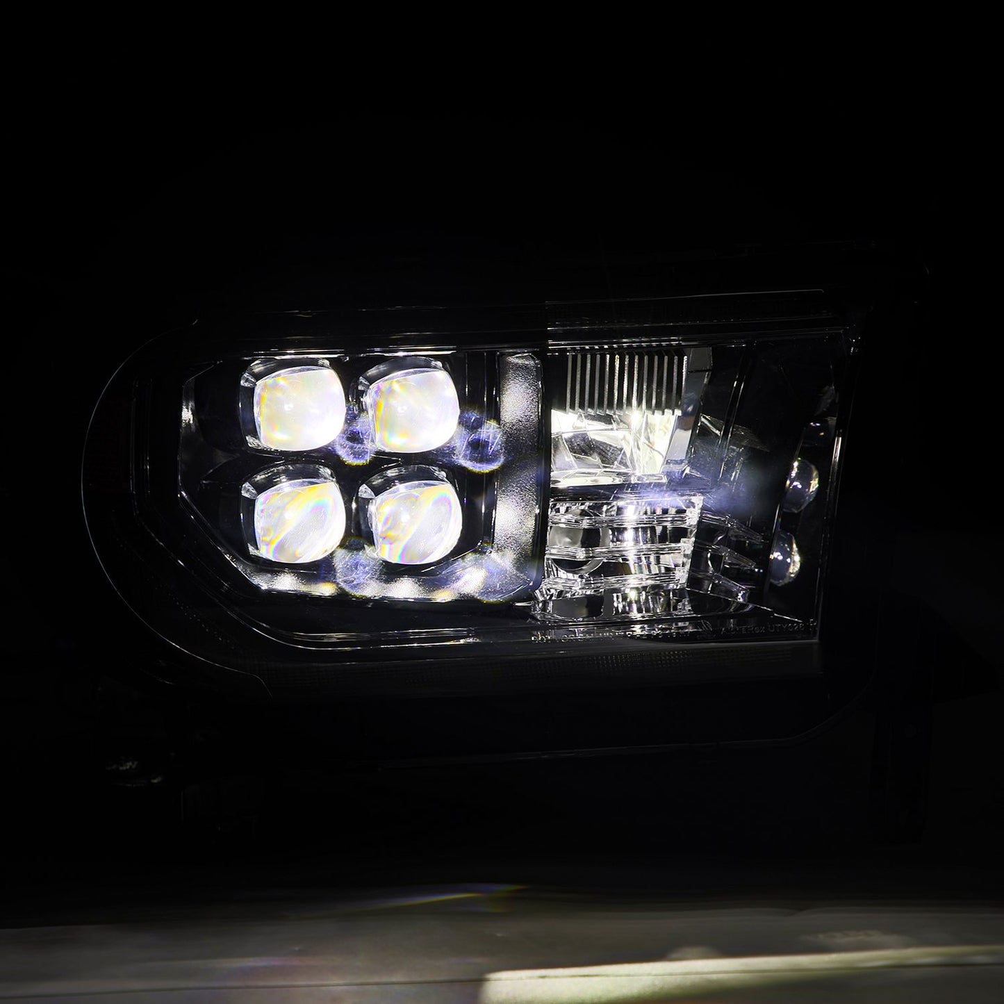 AlphaRex 880820 07-13 Toyota Tundra/08-17 Toyota Sequoia MK II NOVA-Series LED Projector Headlights Alpha-Black (With Level Adjuster) - 880820 AlphaRex