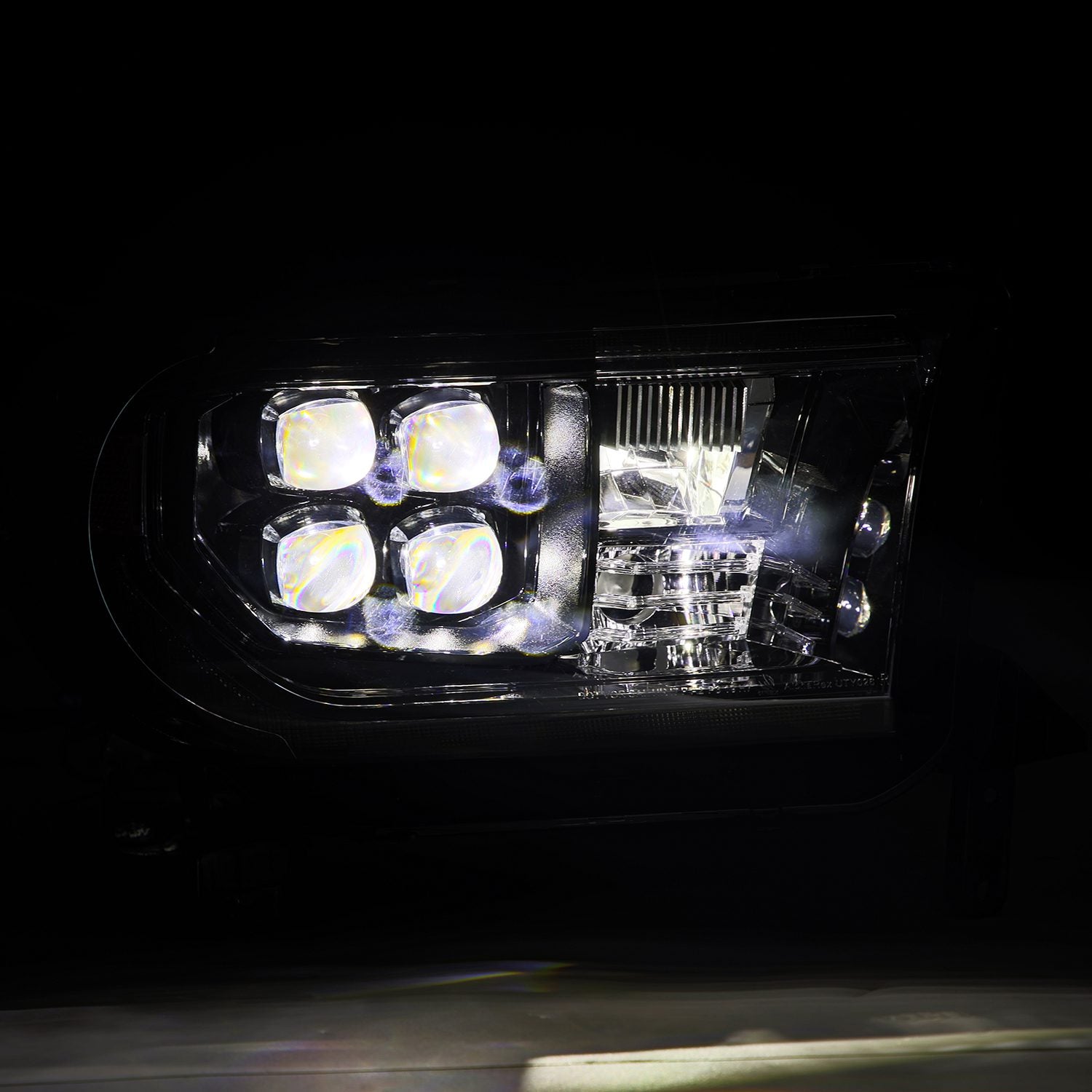 AlphaRex 880820 07-13 Toyota Tundra/08-17 Toyota Sequoia MK II NOVA-Series LED Projector Headlights Alpha-Black (With Level Adjuster) - 880820 AlphaRex