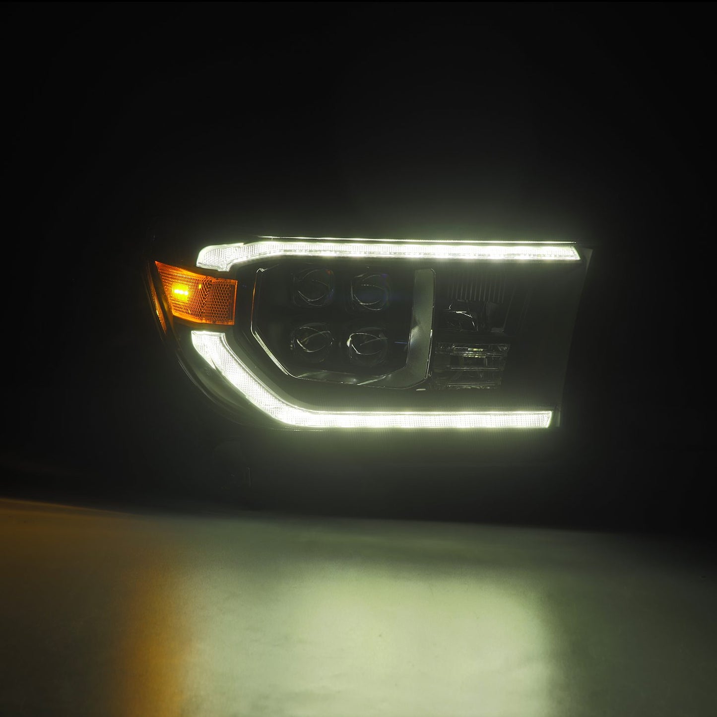 AlphaRex 880818 07-13 Toyota Tundra/08-17 Toyota Sequoia MK II NOVA-Series LED Projector Headlights Black (With Level Adjuster) - 880818